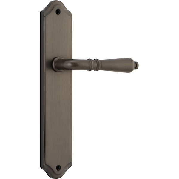 Door Lever Sarlat Shouldered Latch Signature Brass H250xW48xP57mm in Signature Brass