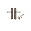 Door Lever Sarlat Shouldered Latch Signature Brass H250xW48xP57mm Passage Kit Tube Latch Split Cam 'T' Striker Signature Brass Backset 60mm in Signature Brass