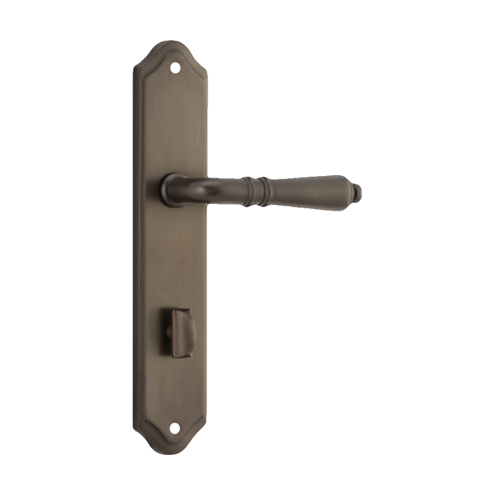 Door Lever Sarlat Shouldered Privacy Signature Brass CTC85mm H250xW48xP57mm in Signature Brass