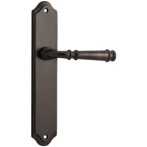 Door Lever Verona Shouldered Latch Signature Brass H237xW50xP59mm in Signature Brass
