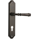 Door Lever Verona Shouldered Euro Signature Brass CTC85mm H237xW50xP59mm in Signature Brass