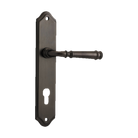 Door Lever Verona Shouldered Euro Signature Brass CTC85mm H237xW50xP59mm in Signature Brass