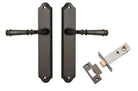 Door Lever Verona Shouldered Latch Signature Brass H240xW50xP59mm Passage Kit Tube Latch Split Cam 'T' Striker Signature Brass Backset 60mm in Signature Brass