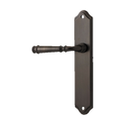 Door Lever Verona Shouldered Latch Signature Brass H237xW50xP59mm - Left Hand Fixed in Signature Brass