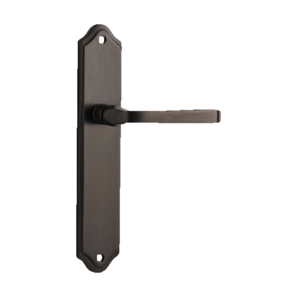 Door Lever Annecy Shouldered Latch Signature Brass H237xW50xP65mm in Signature Brass