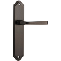 Door Lever Annecy Shouldered Latch Signature Brass H237xW50xP65mm in Signature Brass