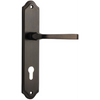 Door Lever Annecy Shouldered Euro Signature Brass CTC85mm H237xW50xP65mm in Signature Brass