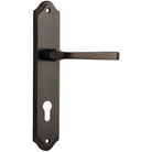 Door Lever Annecy Shouldered Euro Signature Brass CTC85mm H237xW50xP65mm in Signature Brass