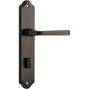 Door Lever Annecy Shouldered Privacy Signature Brass CTC85mm H237xW50xP65mm in Signature Brass
