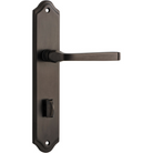 Door Lever Annecy Shouldered Privacy Signature Brass CTC85mm H237xW50xP65mm in Signature Brass