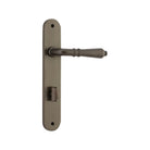 Door Lever Sarlat Oval Privacy Signature Brass CTC85mm H240xW40xP55mm in Signature Brass
