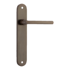 Door Lever Baltimore Oval Latch Signature Brass H240xW40xP55mm in Signature Brass