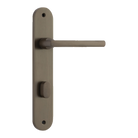 Door Lever Baltimore Oval Privacy Signature Brass CTC85mm H240xW40xP55mm in Signature Brass
