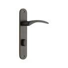 Door Lever Oxford Oval Privacy Signature Brass CTC85mm H240xW40xP60mm in Signature Brass
