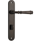 Door Lever Verona Oval Privacy Signature Brass CTC85mm H240xW50xP59mm in Signature Brass