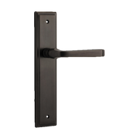 Door Lever Annecy Stepped Latch Signature Brass H237xW50xP65mm in Signature Brass