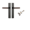 Door Lever Bronte on Long Backplate Signature Brass L117xP53mm BPH240xW38mm Passage Kit Tube Latch Split Cam 'T' Striker Signature Brass Backset 60mm in Signature Brass
