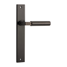 Door Lever Berlin Rectangular Latch Signature Brass H240xW38xP57mm in Signature Brass