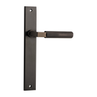 Door Lever Brunswick Rectangular Latch Signature Brass H240xW38xP60mm in Signature Brass