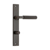 Door Lever Brunswick Rectangular Privacy Signature Brass CTC85mm H240xW38xP60mm in Signature Brass
