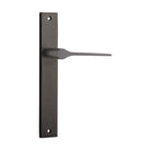 Door Lever Como Rectangular Latch Signature Brass H240xW38xP59mm in Signature Brass
