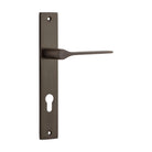Door Lever Como Rectangular Euro Signature Brass CTC85mm H240xW38xP59mm in Signature Brass
