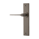 Door Lever Como Chamfered Latch Left Hand Fixed Signature Brass L119xP61mm BPH240xW50mm in Signature Brass
