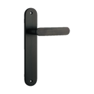 Door Lever Bronte  on Long Backplate Signature Brass H240xW40xP56mm in Signature Brass