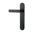 Door Lever Bronte Oval Latch Left Hand Fixed Signature Brass L117xP53mm BPH240xW40mm in Signature Brass