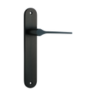 Door Lever Como Oval Latch Signature Brass H240xW40xP59mm in Signature Brass