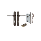 Door Lever Como Oval Euro Pair Signature Brass CTC85mm L119xP59mm BPH240xW40mm Mortice Lock Euro Signature Brass CTC85mm Backset 60mm, Euro Cylinder Dual Function 5 Pin Signature Brass 65mm KA4 in Signature Brass
