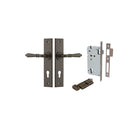 Door Lever Sarlat Chamfered Euro Pair Signature Brass CTC85mm L111xP55mm BPH240xW50mm Mortice Lock Euro Signature Brass CTC85mm Backset 60mm, Euro Cylinder Key Thumb 5 Pin Signature Brass 65mm KA4 in Signature Brass