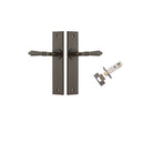 Door Lever Sarlat Chamfered Signature Brass L111xP55mm BPH240xW50mm Passage Kit Tube Latch Split Cam 'T' Striker Signature Brass Backset 60mm in Signature Brass