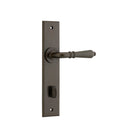 Sarlat Chamfered Privacy Signature Brass 85mm H240xW50xP55mm in Signature Brass