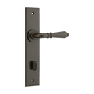 Sarlat Chamfered Privacy Signature Brass 85mm H240xW50xP55mm in Signature Brass