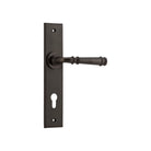 Door Lever Verona Chamfered Euro Signature Brass CTC85mm H240xW50xP59mm in Signature Brass