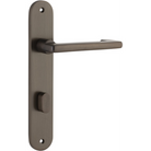 Door Lever Baltimore Return Oval Privacy Pair Signature Brass CTC85mm H240xW40xP58mm in Signature Brass
