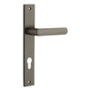 Door Lever Osaka Rectangular Euro Pair Signature Brass CTC85mm H240xW38xP55mm in Signature Brass