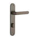 Door Lever Osaka Oval Privacy Pair Signature Brass CTC85mm H240xW40xP55mm in Signature Brass