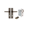 Door Lever Osaka Chamfered Euro Pair Signature Brass CTC85mm L120xP54mm BPH240xW50mm Mortice Lock Euro Signature Brass CTC85mm Backset 60mm, Euro Cylinder Dual Function 5 Pin Signature Brass 65mm KA4 in Signature Brass