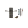 Door Lever Copenhagen Rectangular Euro Pair Signature Brass CTC85mm H240xW38xP61mm Entrance Kit, Mortice Lock Euro Signature Brass CTC85mm Backset 60mm, Euro Cylinder Dual Function 5 Pin Signature Brass L65mm KA1 in Signature Brass
