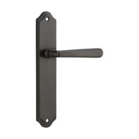 Door Lever Copenhagen Shouldered Latch Pair Signature Brass H250xW48xP61mm in Signature Brass