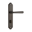 Door Lever Copenhagen Shouldered Privacy Pair Signature Brass CTC85mm H250xW48xP61mm in Signature Brass