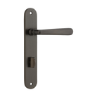 Door Lever Copenhagen Oval Privacy Pair Signature Brass CTC85mm H240xW40xP61mm in Signature Brass