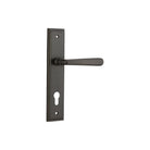 Door Lever Copenhagen Stepped Euro Pair Signature Brass CTC85mm H237xW50xP61mm in Signature Brass