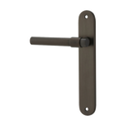 Door Lever Helsinki Oval Fixed Lever - Left Signature Brass H240xW40xP44mm in Signature Brass