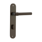Door Lever Helsinki Oval Privacy Pair Signature Brass CTC85mm H240xW40xP44mm in Signature Brass