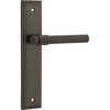Door Lever Helsinki Stepped Latch Pair Signature Brass H237xW50xP44mm in Signature Brass