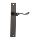 Door Lever Stirling on Long Backplate Pair Signature Brass H240xW38xP64mm in Signature Brass