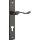 Door Lever Stirling Rectangular Euro Pair Signature Brass CTC85mm H240xW38xP64mm in Signature Brass